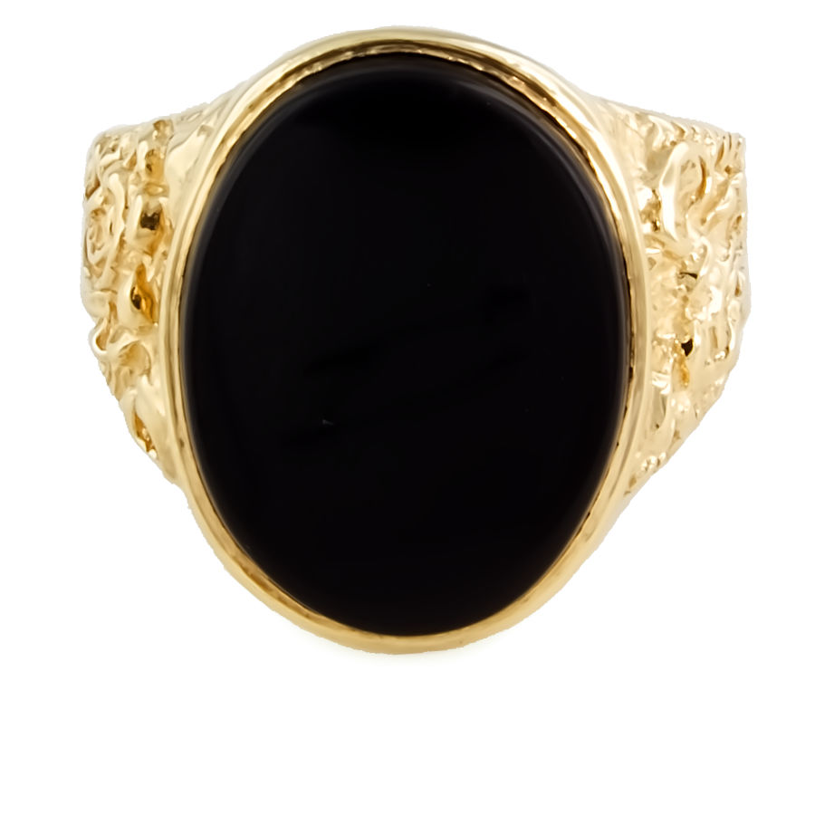 9ct gold Onyx Signet Ring size U